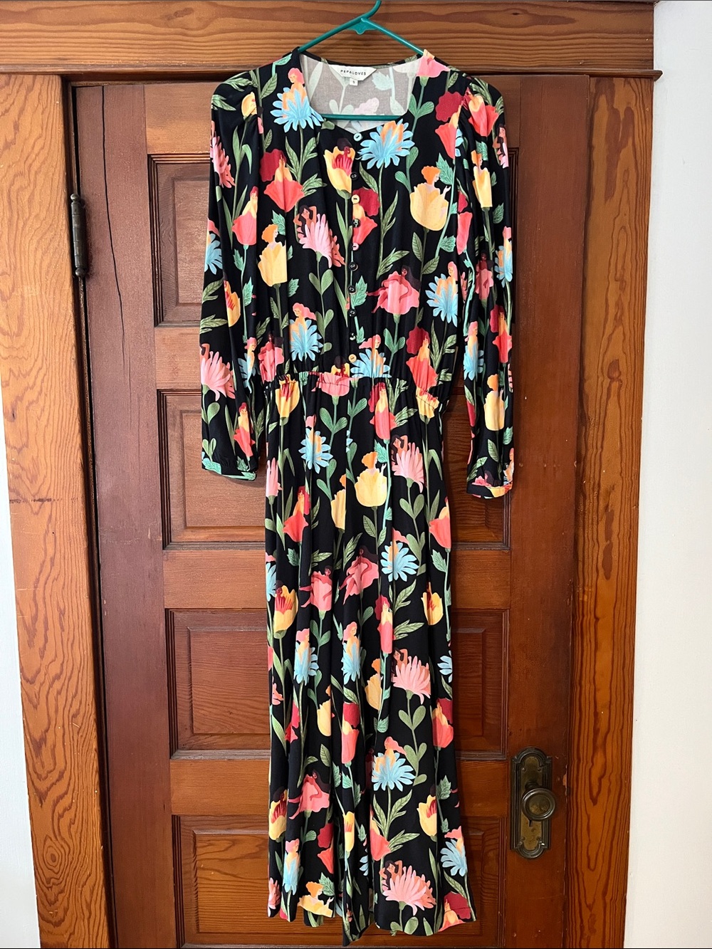 Flower Ladies Long-Sleeve Jumpsuit by Spanish Brand Pepa Loves